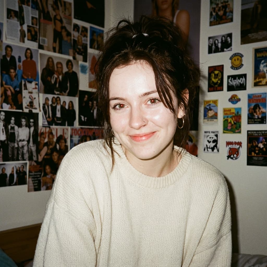1990s Camera Style Portrait