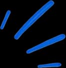 Blue sparkle decoration