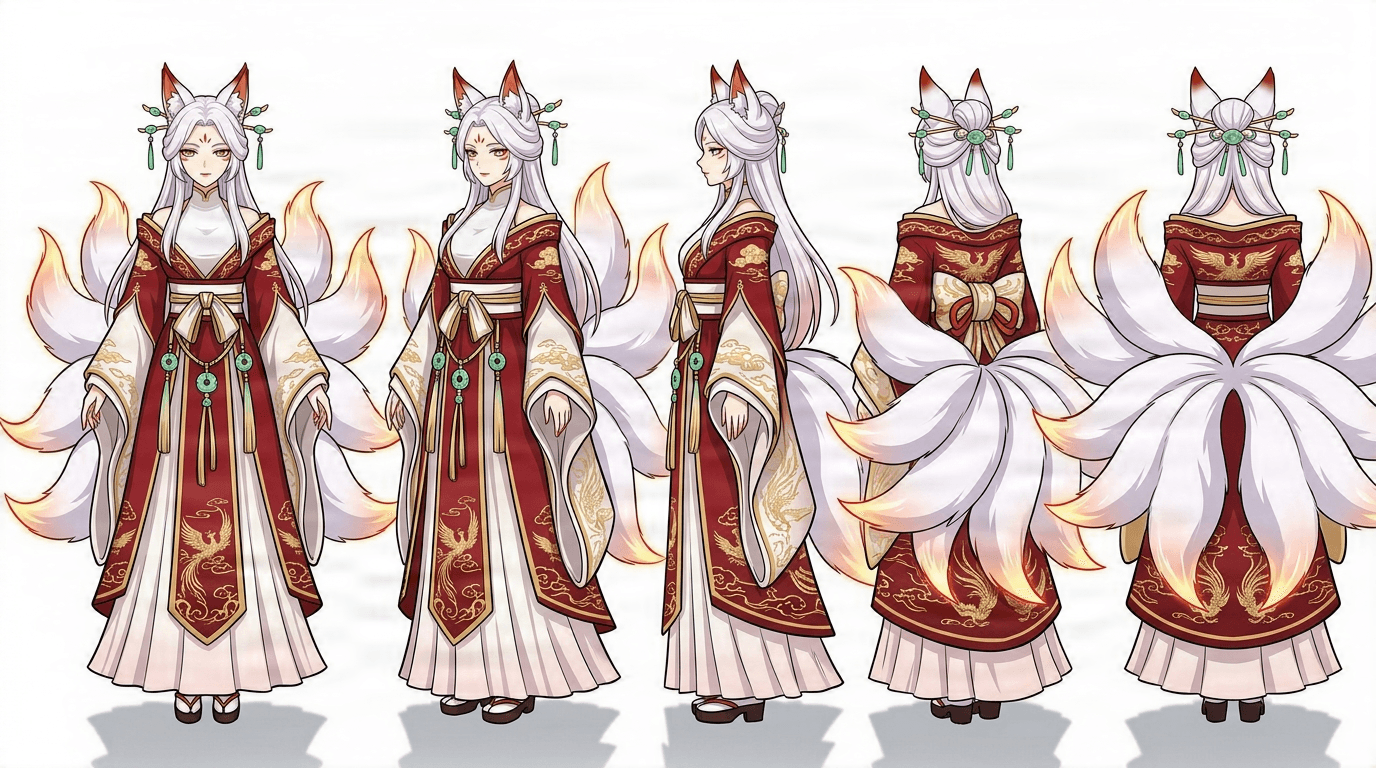 Fantasy creature turnaround