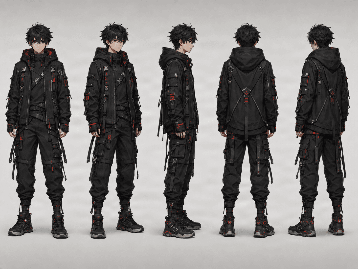 Sci-Fi Character turnaround sheet