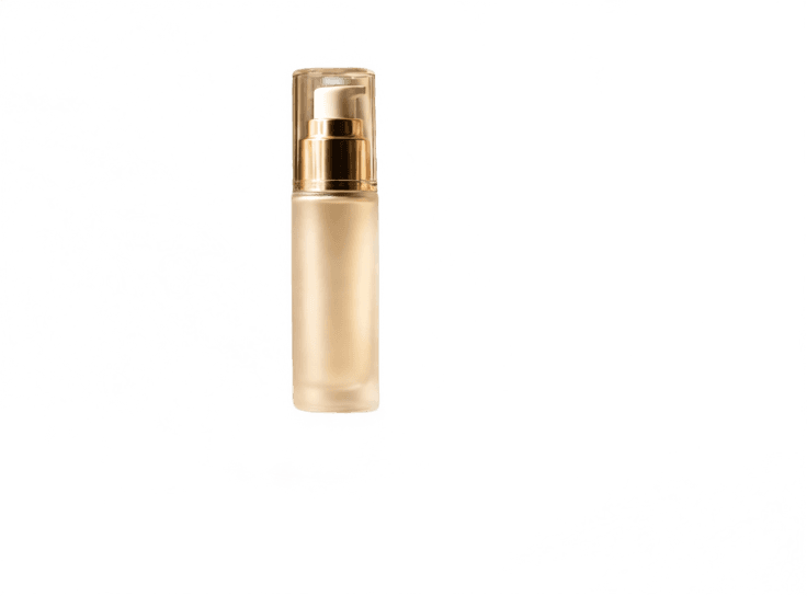 Ebene aus dem ersten Durchgang mit sauber isolierter Pumpflasche