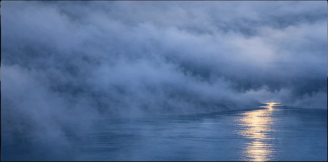 River and mist