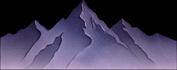 Purple distant mountain range