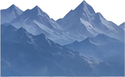 Middle snow mountain range