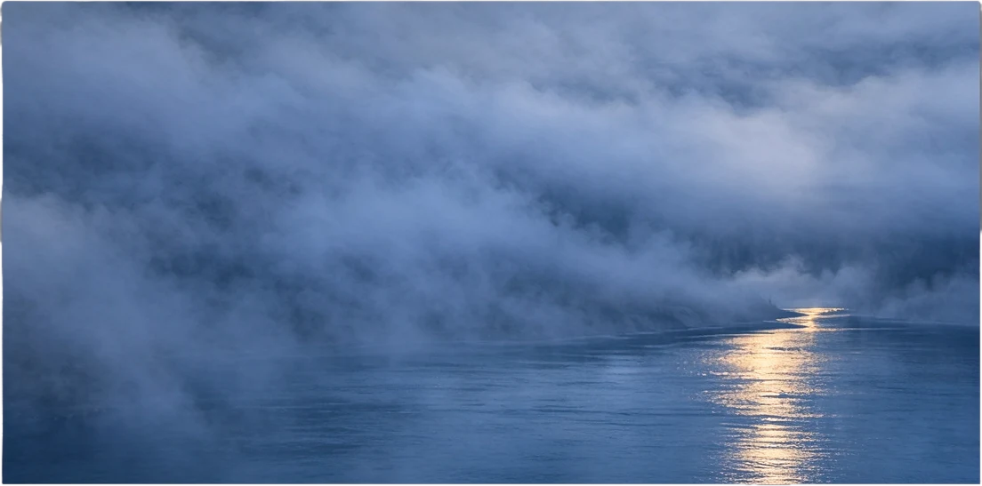 River and mist