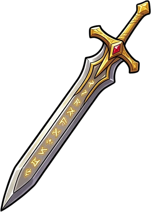 Held sword