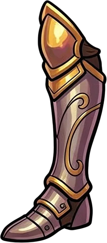 Left leg armor with boot