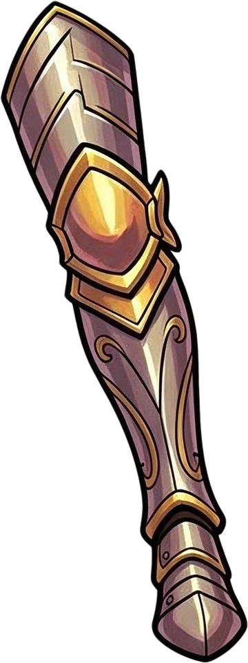 Right leg armor with boot