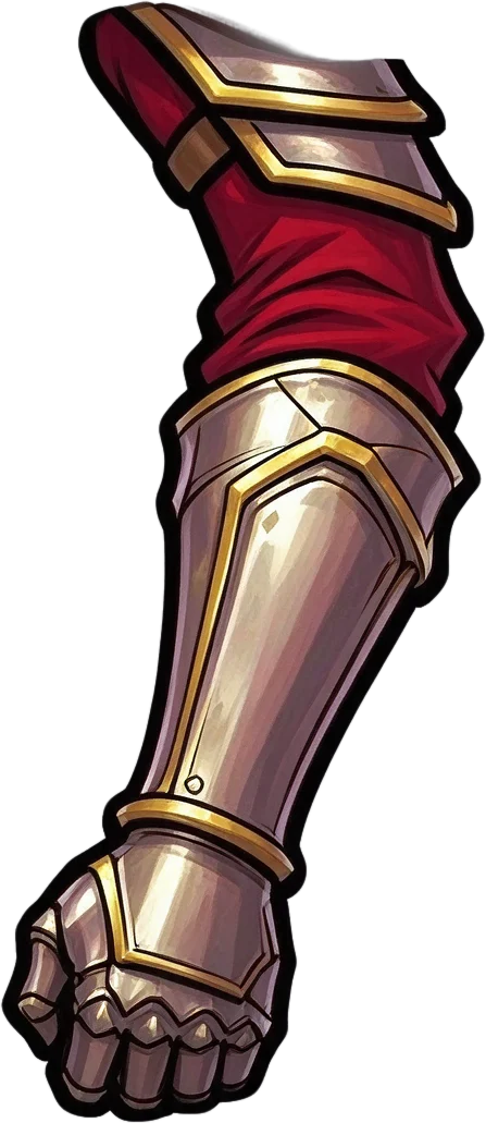 Right arm armor