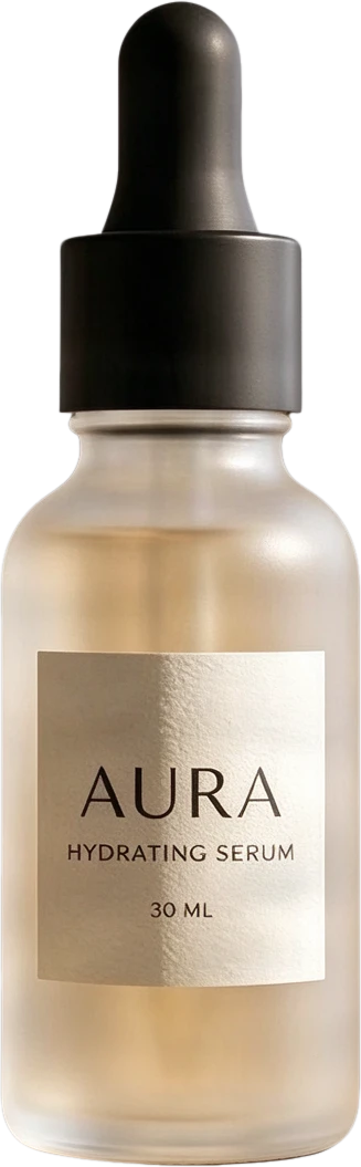 AURA serum bottle