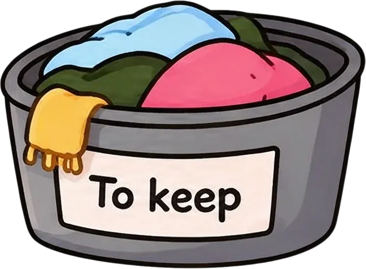 Keep clothing bin